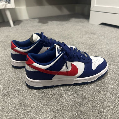 Shoes nike sb dunk low usa blue red white