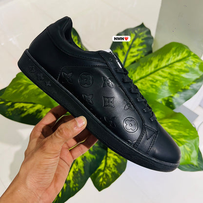 Shoes lv all black sneaker