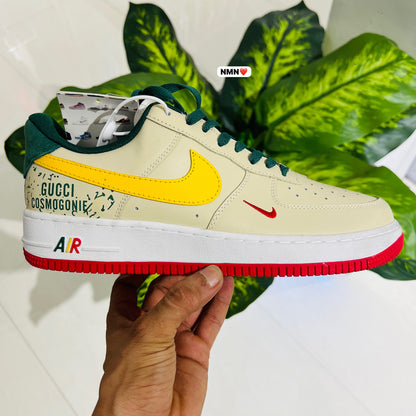 Shoes nike airforce 1 gucci cream red matching