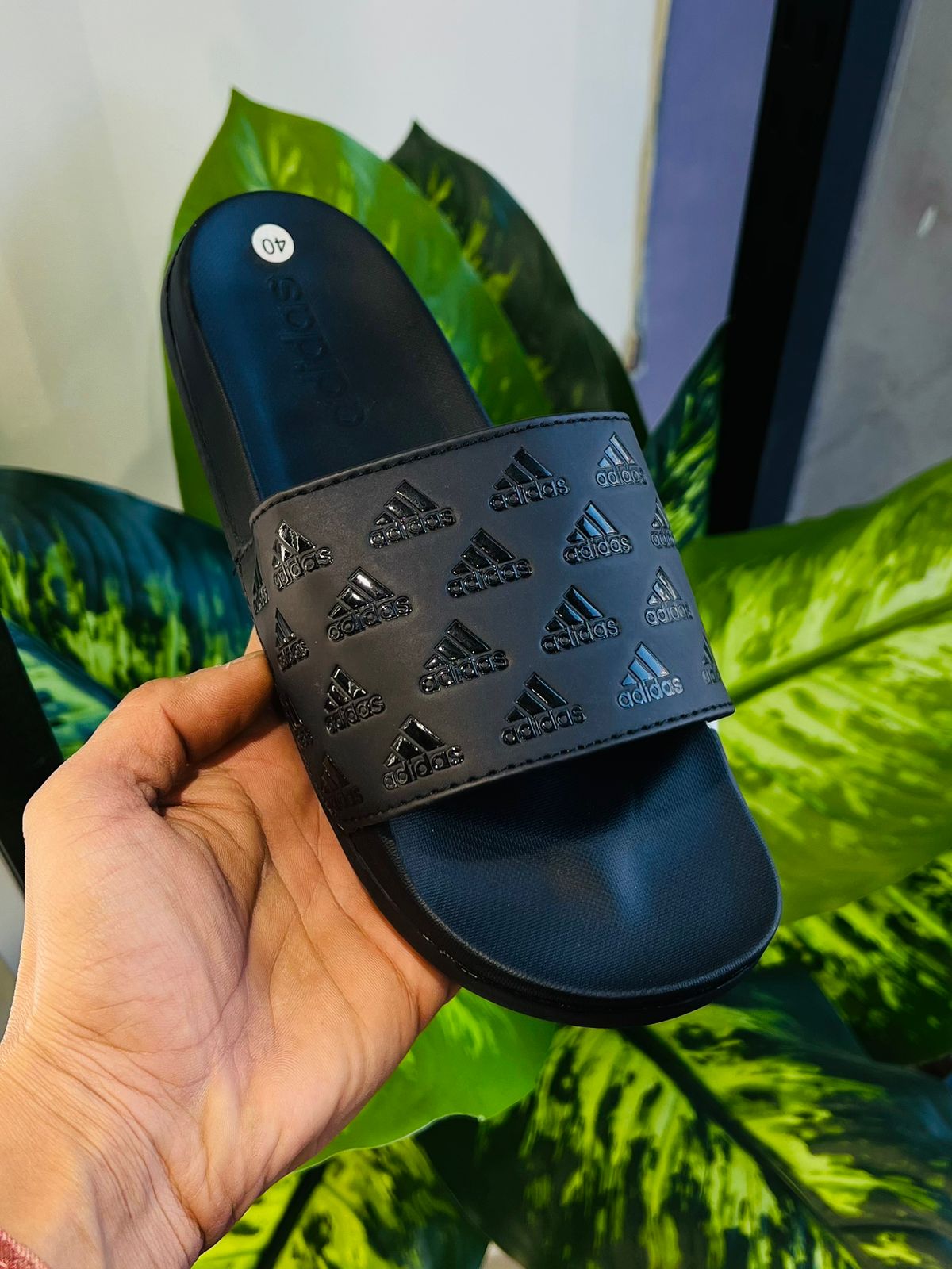 Slippers adidas black