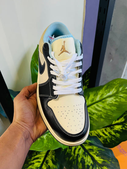 Shoes nike air jordan 1  low coconut milk cream black matching