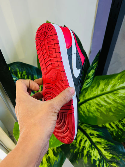 Shoes nike air jordan 1 low red black