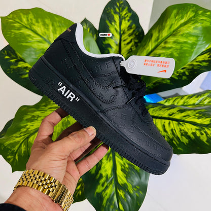 Shoes nike airforce 1 x lv all black